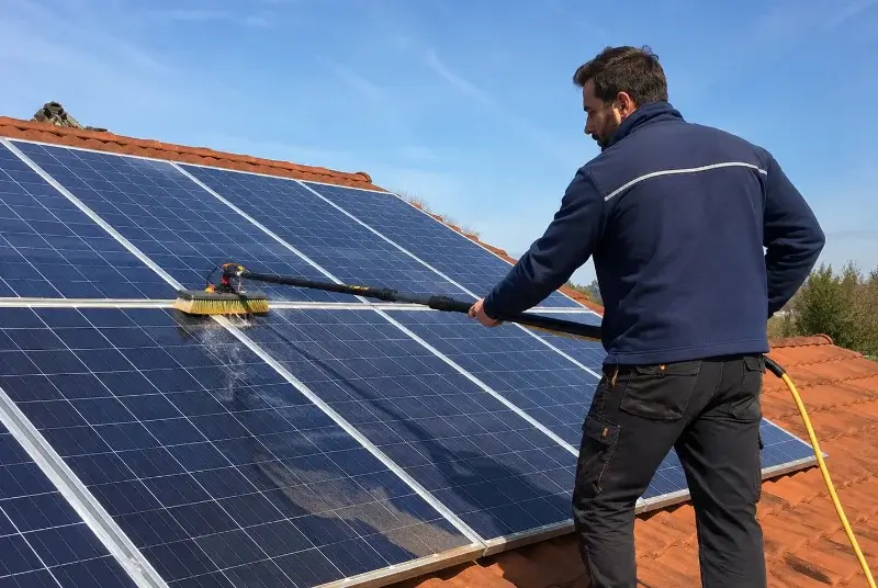 Nettoyage et entretien de panneaux solaires à Méharin